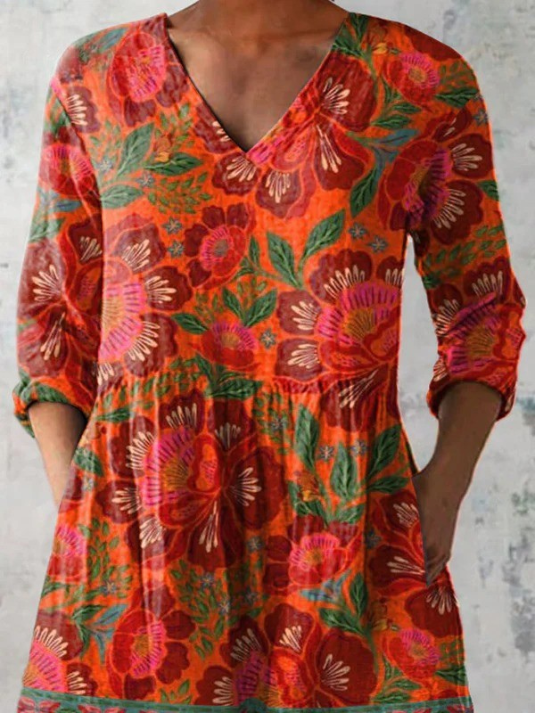 Felicity | Long V-neck Blouse