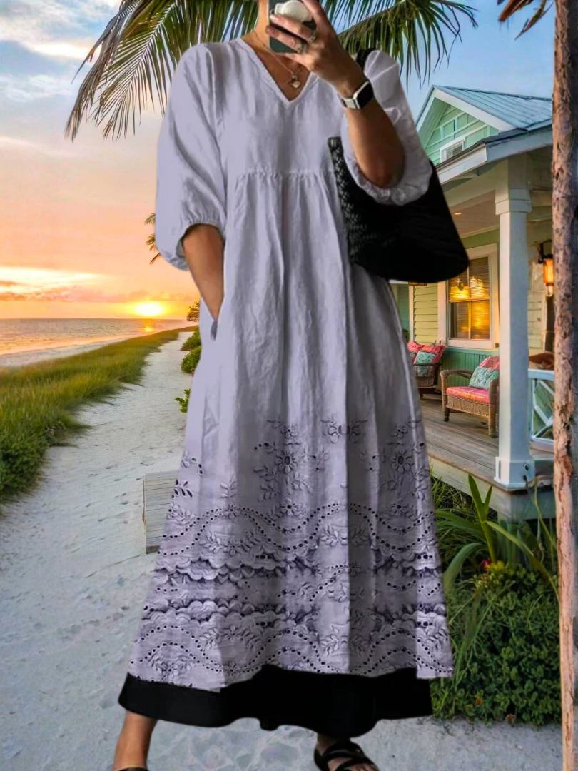Kelsey Elegant Printed Dress