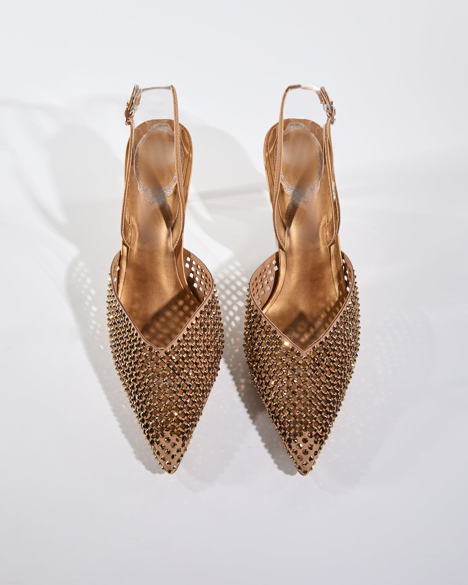 Karla Rhinestone Cutout Pumps