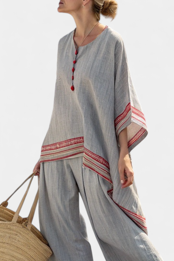 Nora | Soft Contrast Linen Set