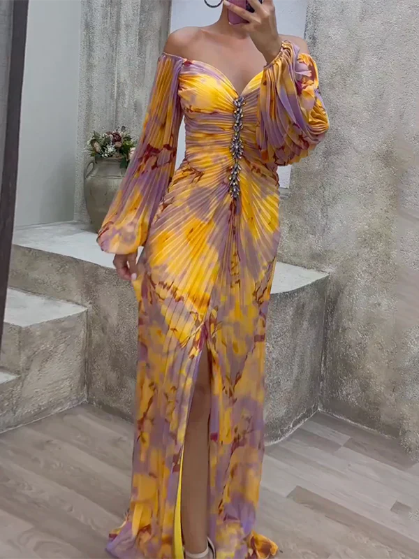 Ava™ | Elegant V-Neck Dress