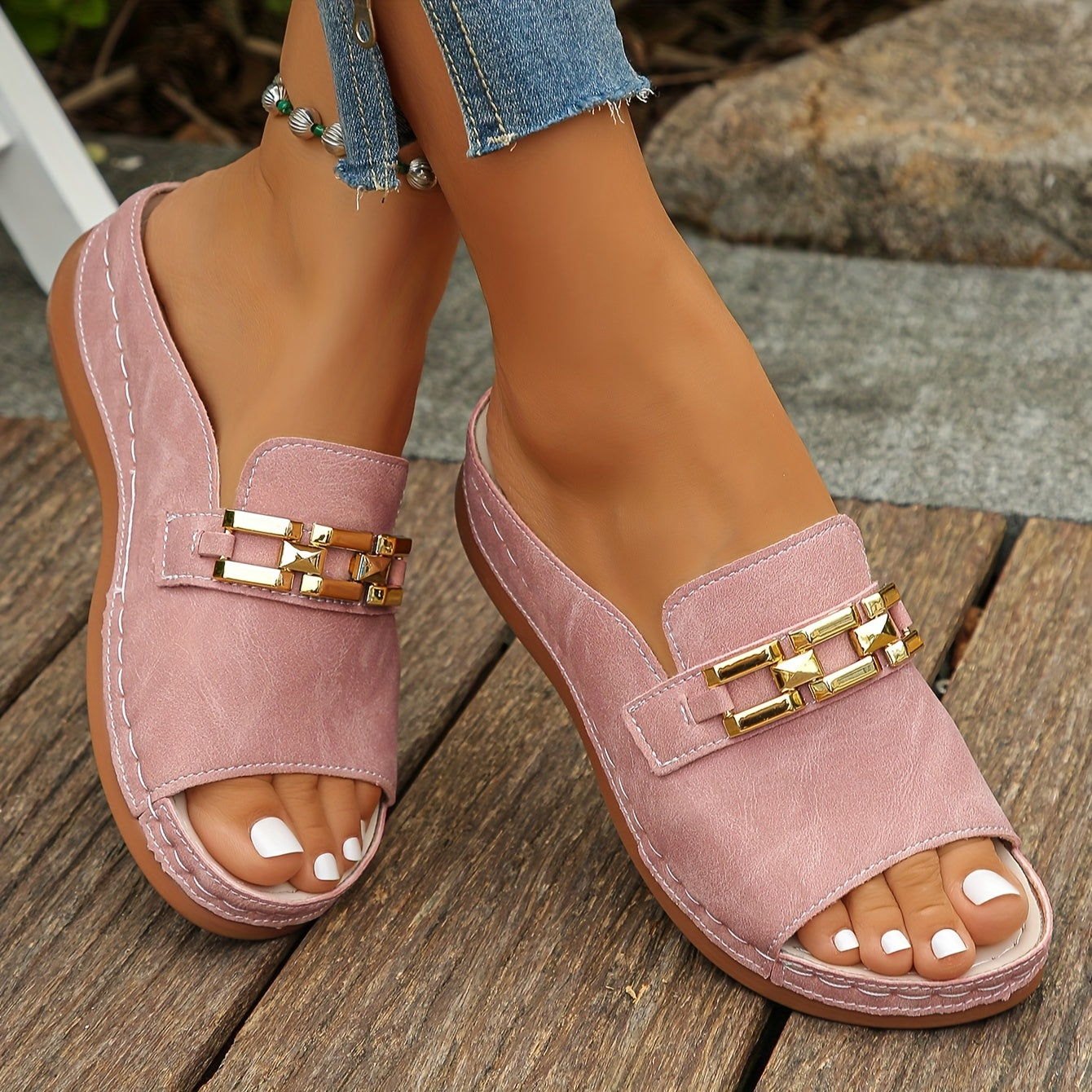 Romy | Slide Sandals Beach